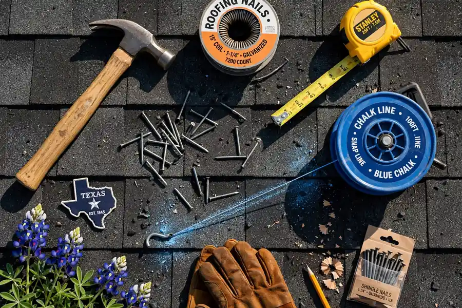 Herramientas y materiales para techos en Huntsville, TX - Roof Replacement Pros, Huntsville, TX