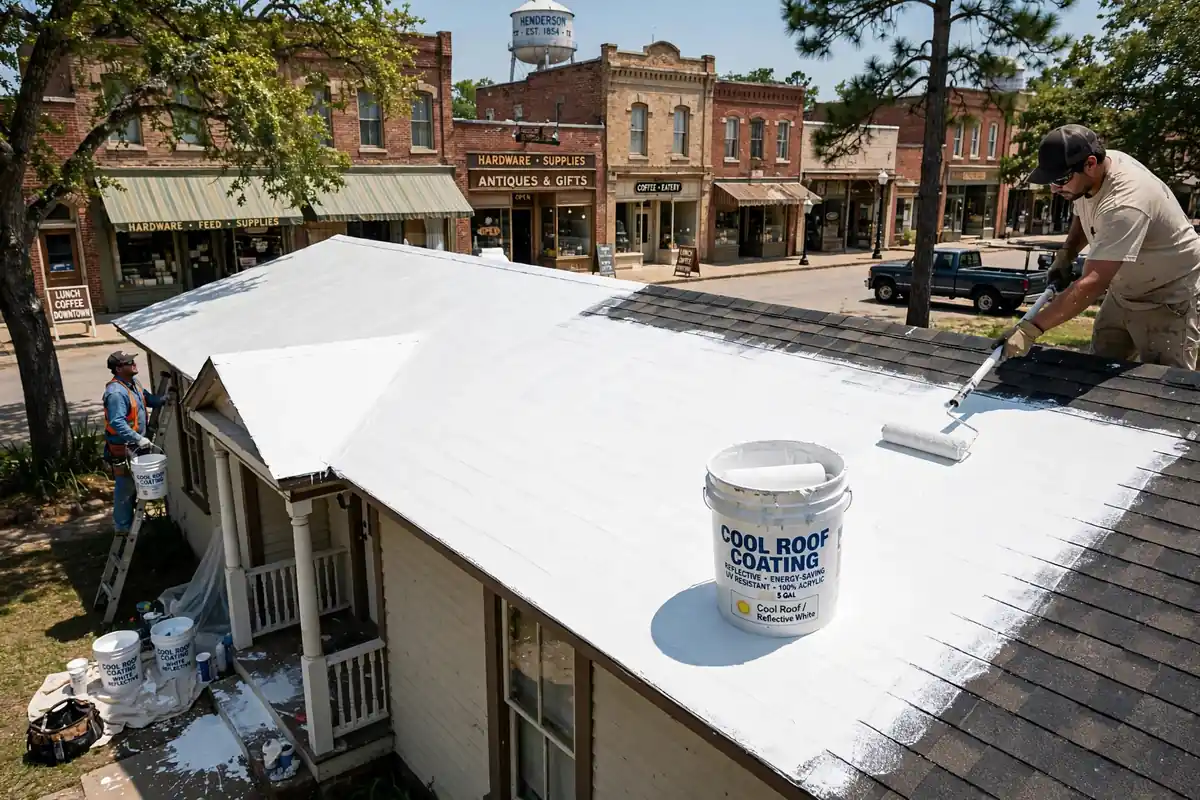 Reemplazo de techo refrigerado energéticamente eficiente en Crockett, TX - Roof Replacement Pros, Huntsville, TX