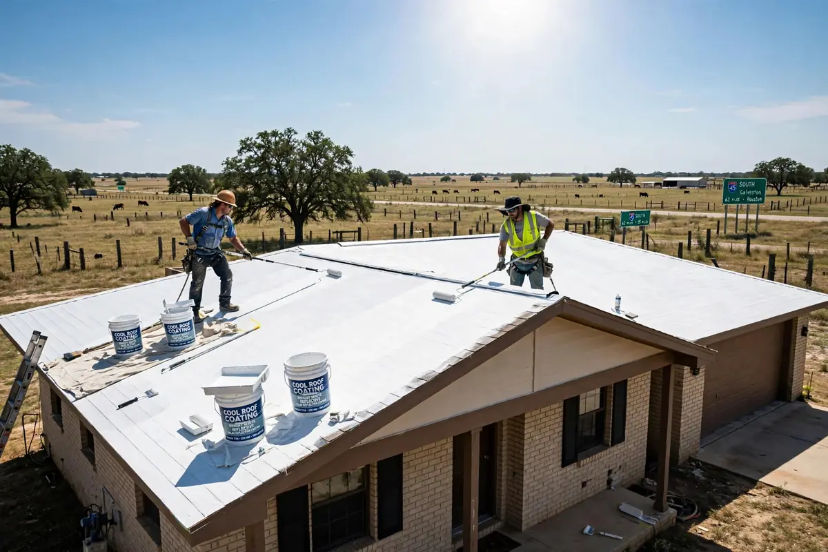Reemplazo de techo refrigerado energéticamente eficiente en Madisonville, TX - Roof Replacement Pros, Huntsville, TX