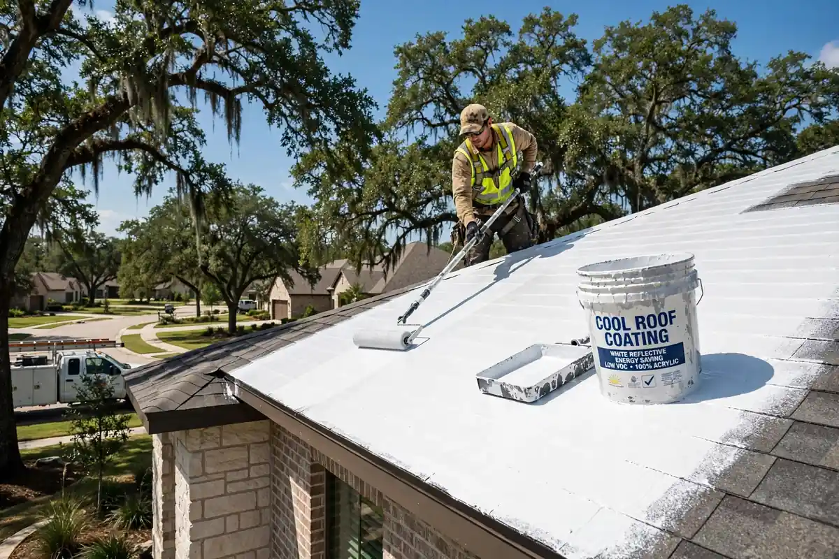 Reemplazo de techo refrigerado energéticamente eficiente en Montgomery, TX - Roof Replacement Pros, Huntsville, TX