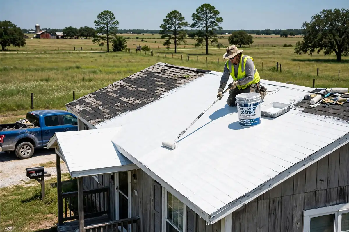 Reemplazo de techo refrigerado energéticamente eficiente en Trinity, TX - Roof Replacement Pros, Huntsville, TX