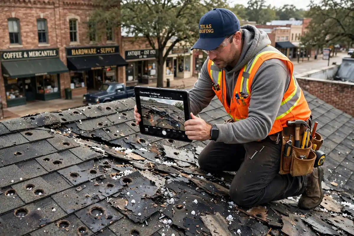 Sustitución de techo por reclamación de seguro en Crockett, TX - Roof Replacement Pros, Huntsville, TX