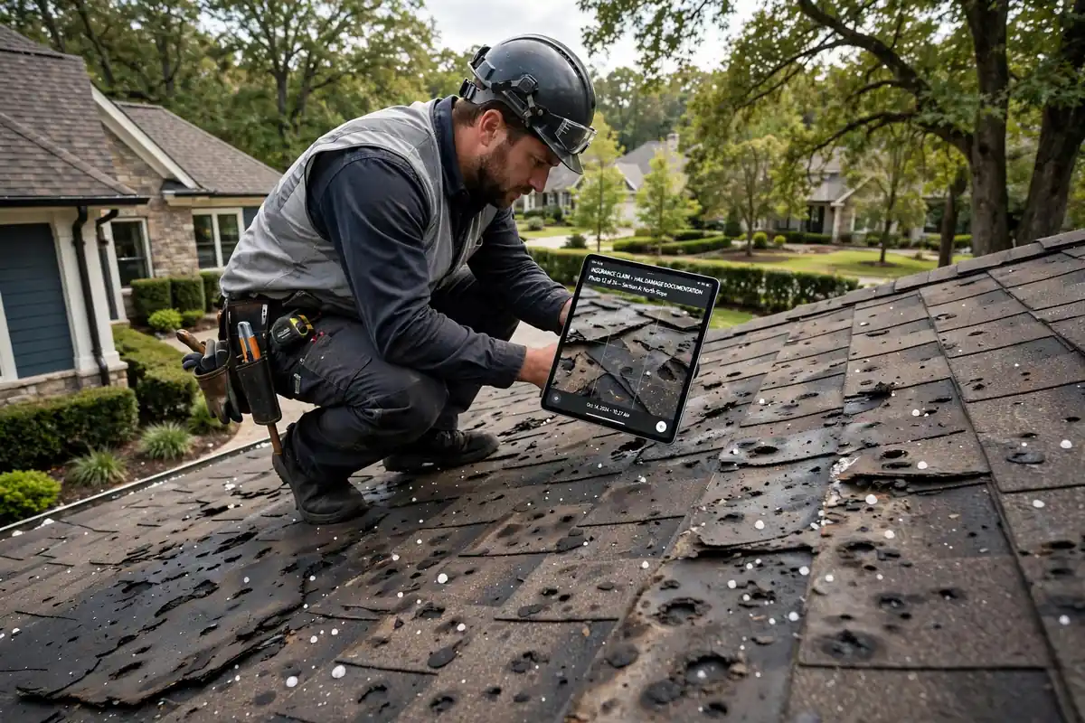 Sustitución de techo por reclamación de seguro en The Woodlands, TX - Roof Replacement Pros, Huntsville, TX