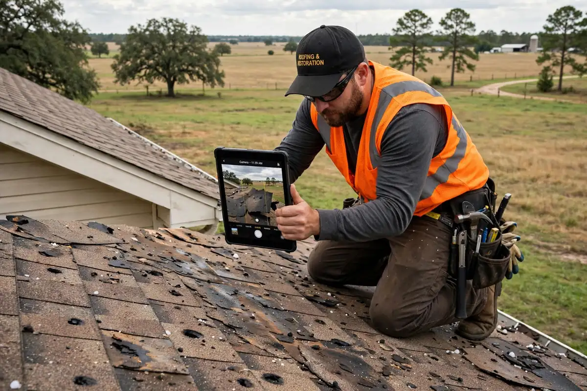 Sustitución de techo por reclamación de seguro en Trinity, TX - Roof Replacement Pros, Huntsville, TX