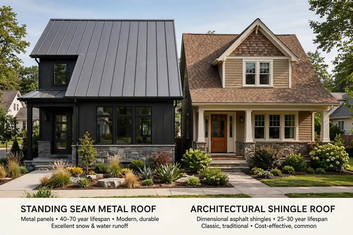 Guía de techos: ventajas del techo de metal en Huntsville, TX - Roof Replacement Pros, Huntsville, TX